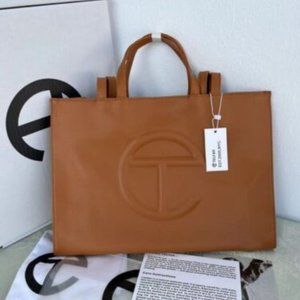 🍉🍈 Telfar Shopping Bag Medium Tan